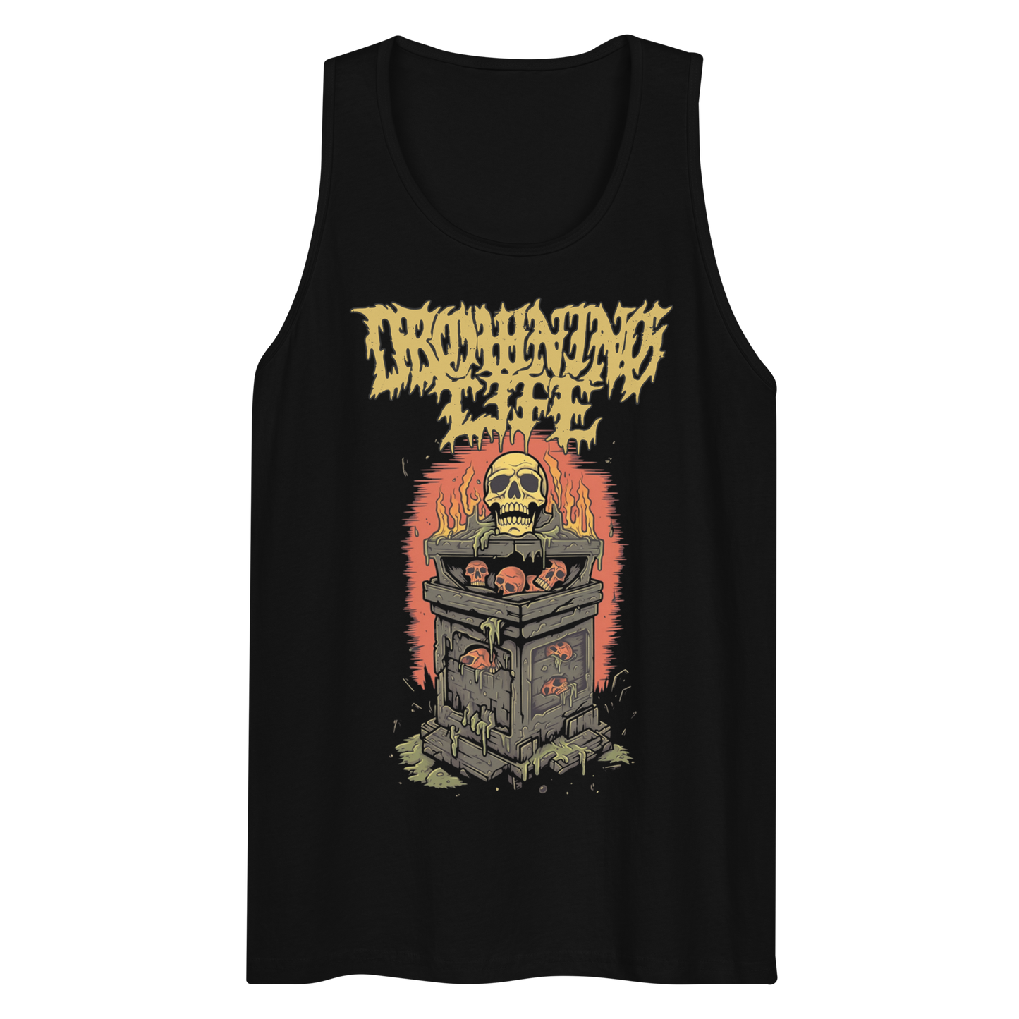 Drowning Life "Fractured Skulls" - Men’s premium tank top