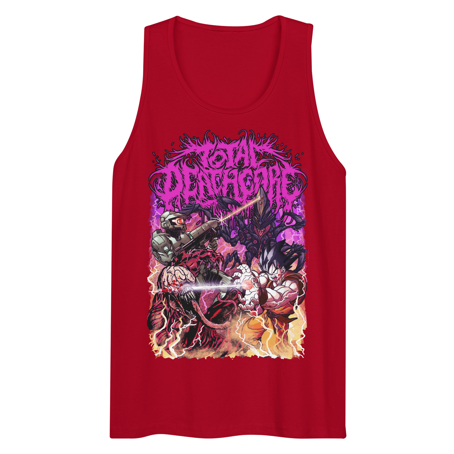 Total Deathcore "Fight For Your Life Heroes" - Men’s premium tank top