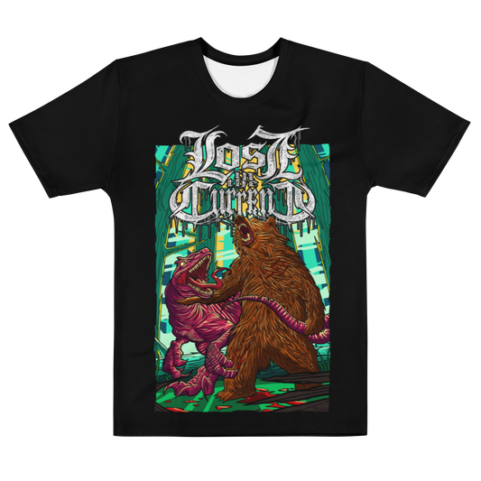 Lost In The Current "Raptor Vs Bear" - Men's t-shirt