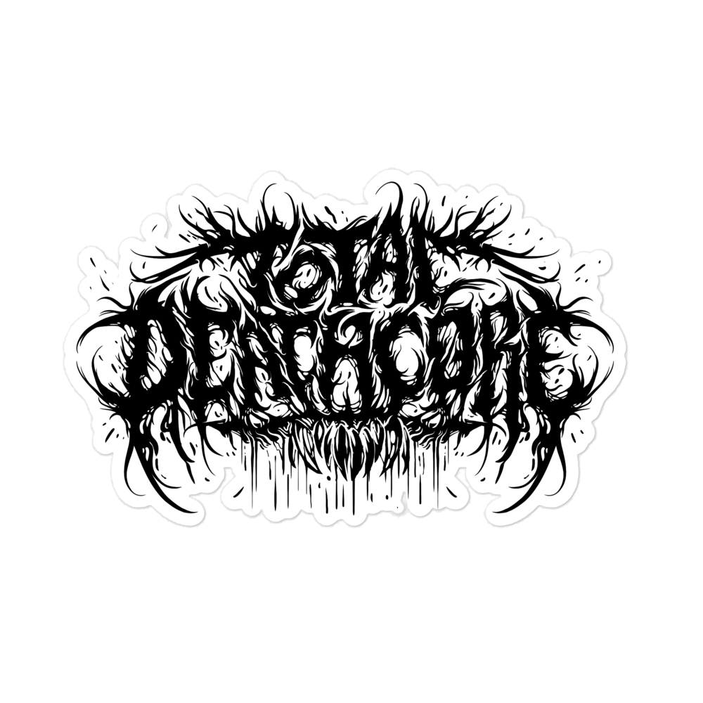 Total Deathcore "The Logo" - Bubble-free stickers