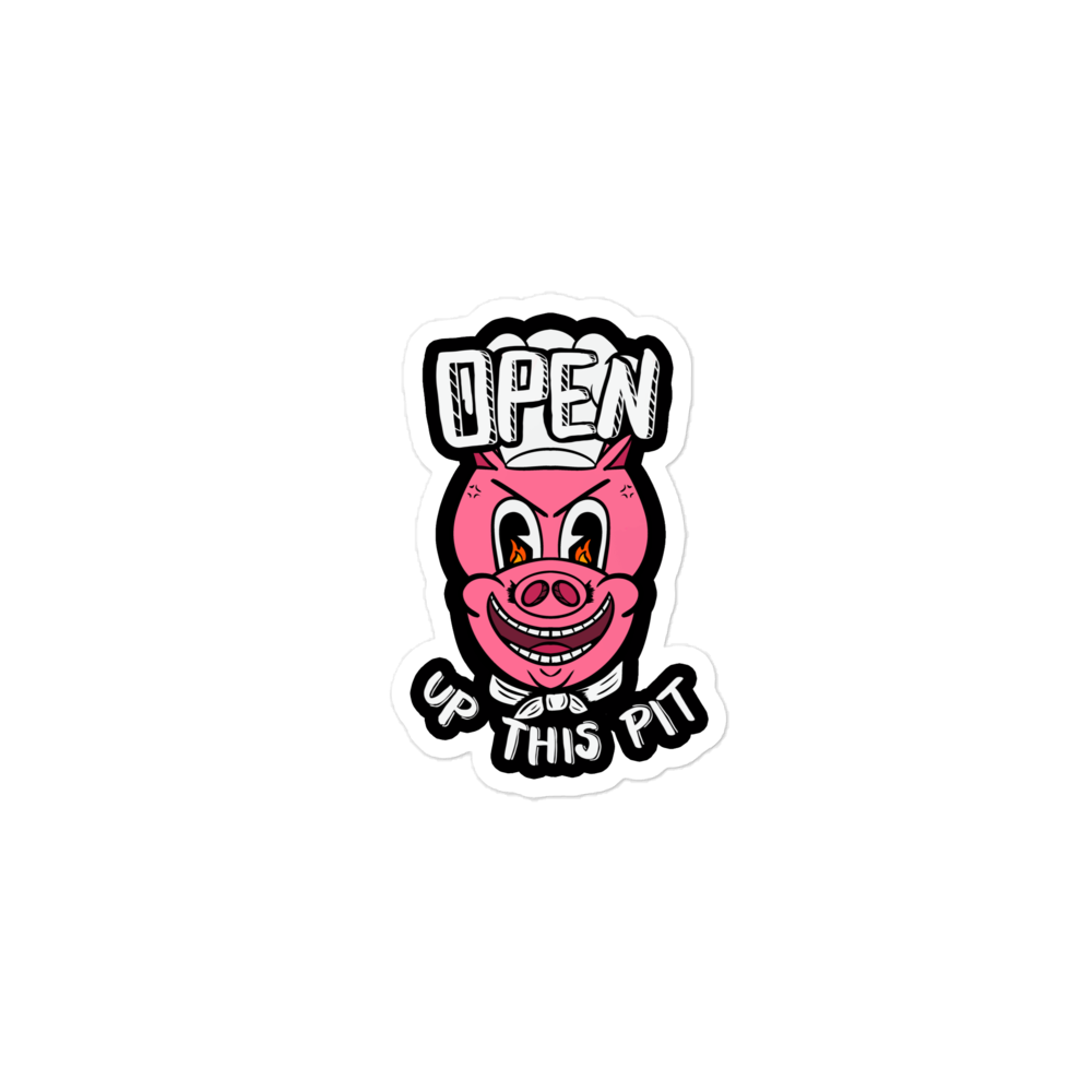 Total Death Fest "Open Up This Pit" - Bubble-free stickers