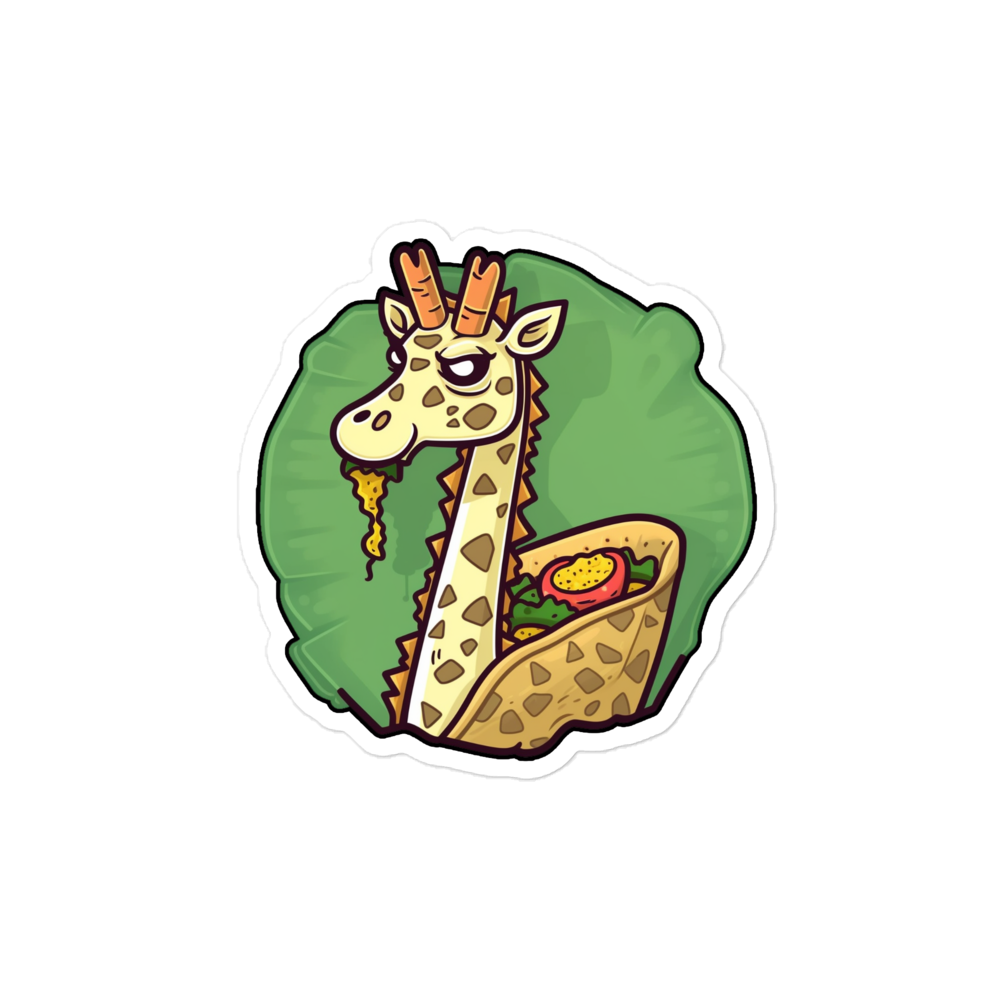 Giraffe Taco - Bubble-free stickers