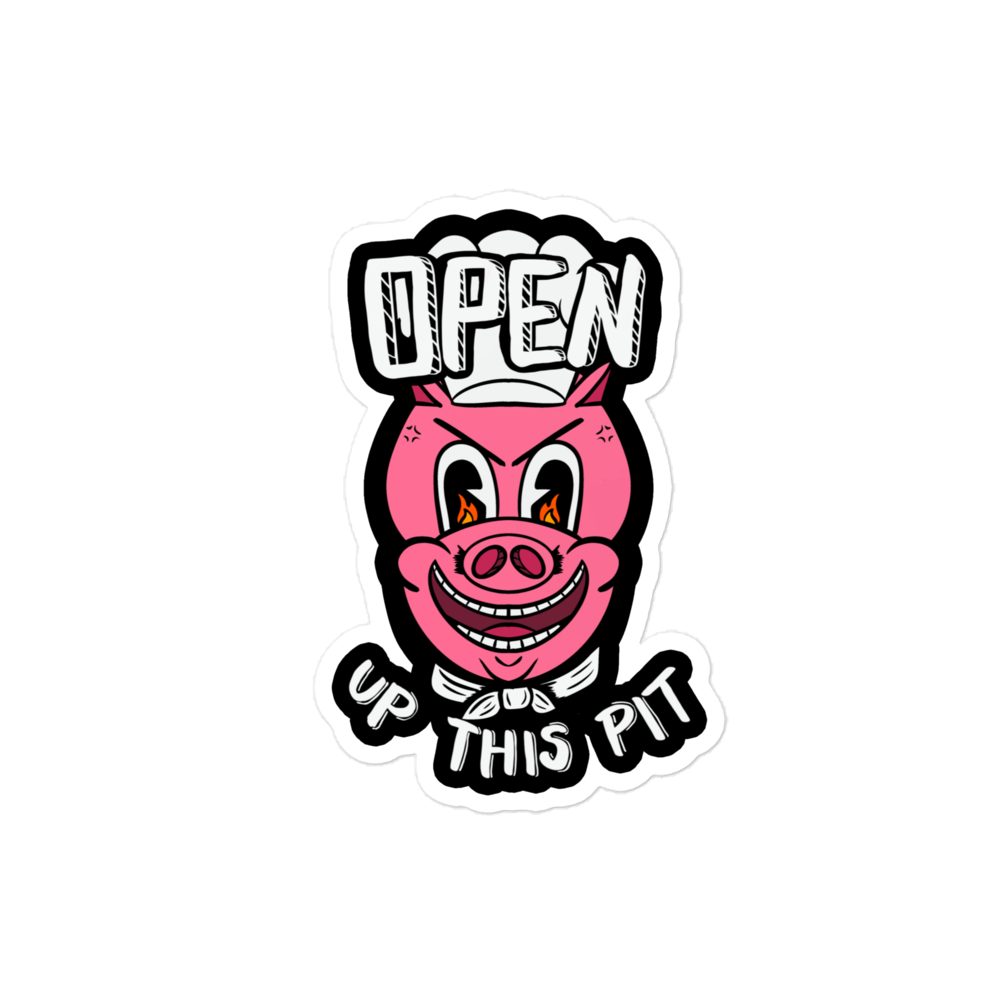 Total Death Fest "Open Up This Pit" - Bubble-free stickers
