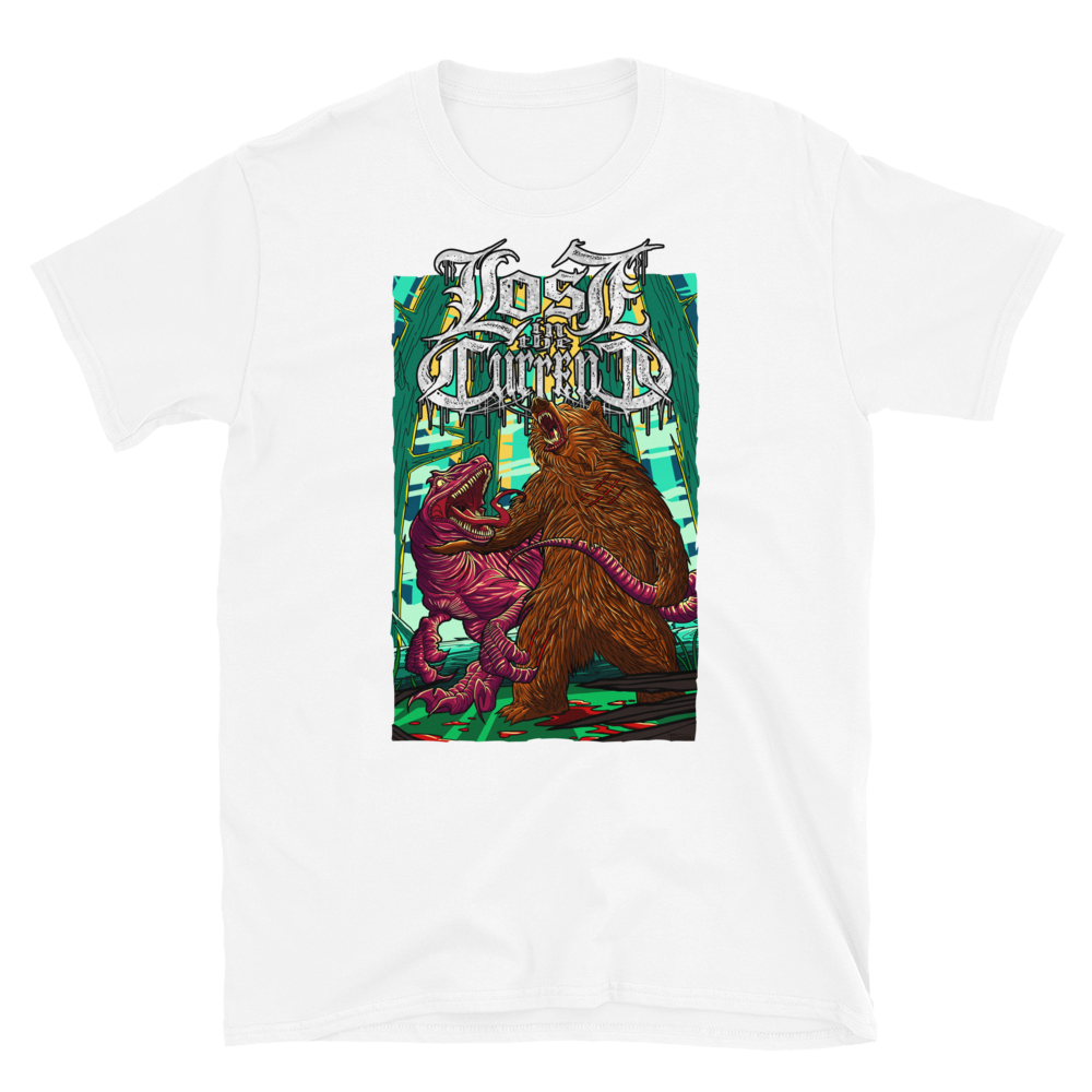 Lost In The Current "Raptor Vs Bear" - Short-Sleeve Unisex T-Shirt