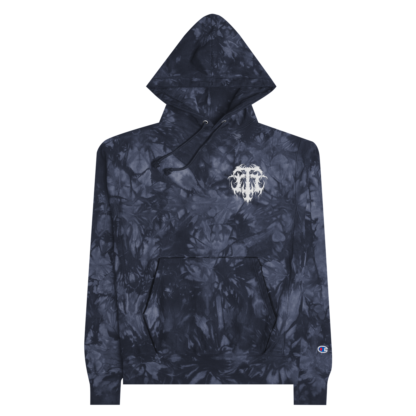 Total Deathcore "The Emblem" - Unisex Champion tie-dye hoodie