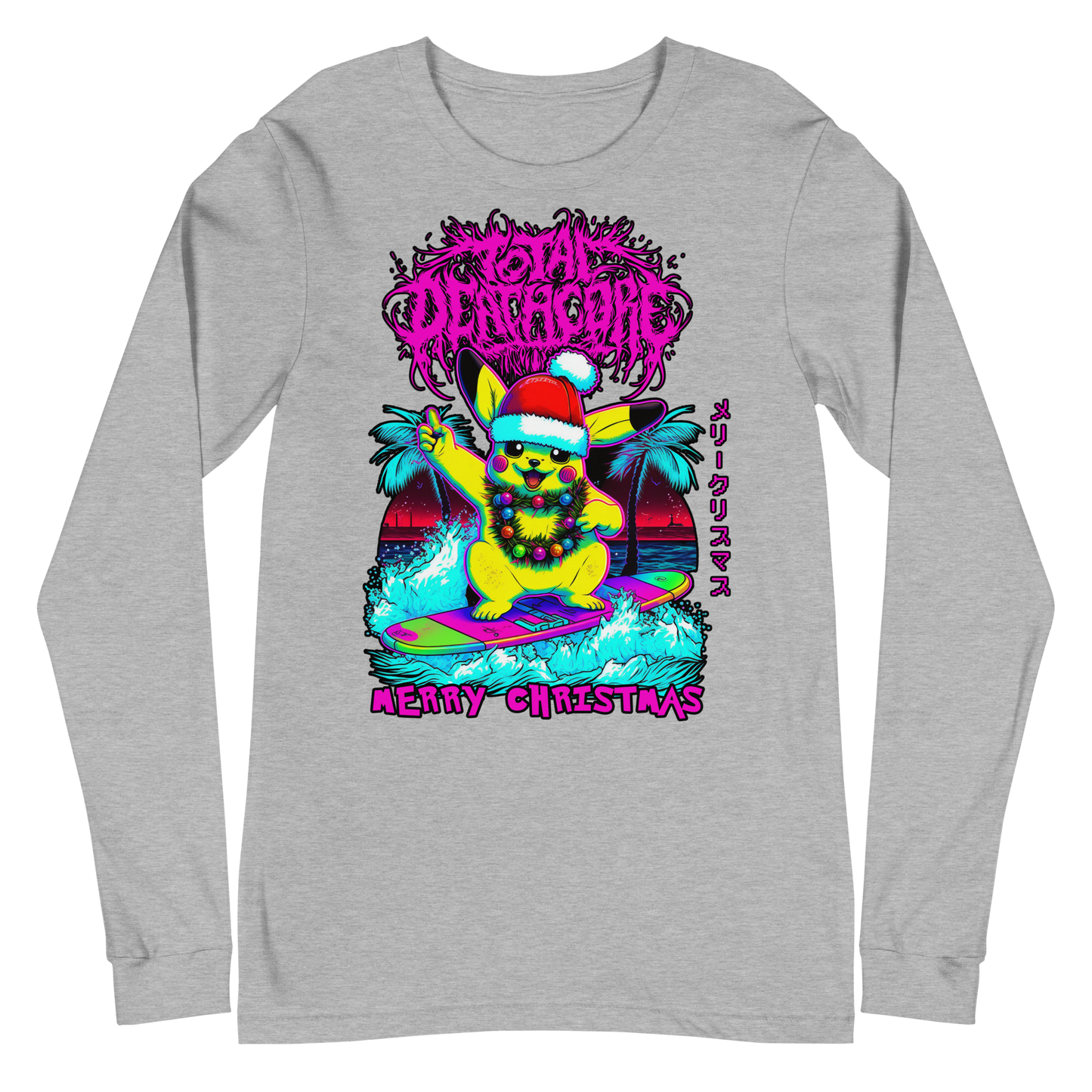 Total Deathcore "Surfs Up Xmas" - Unisex Long Sleeve Tee