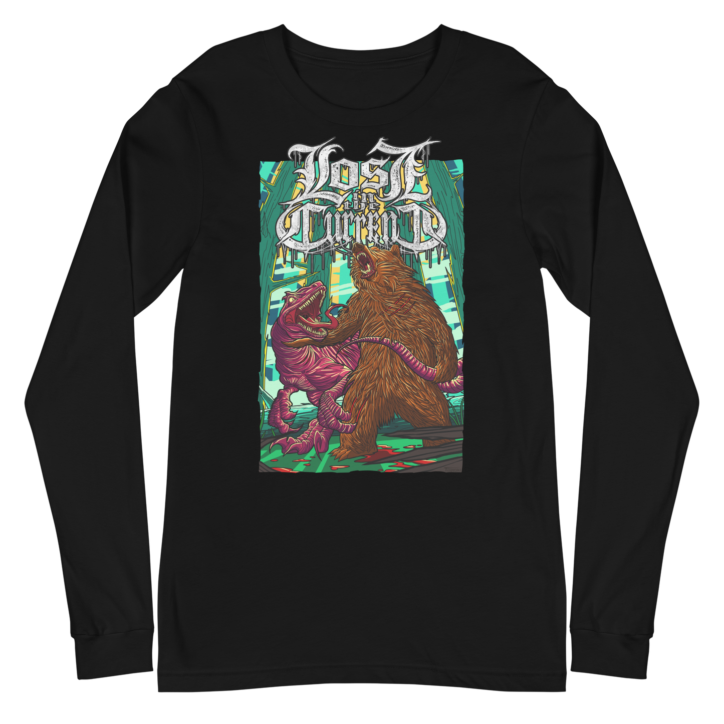 Lost In The Current "Raptor Vs Bear" - Unisex Long Sleeve Tee