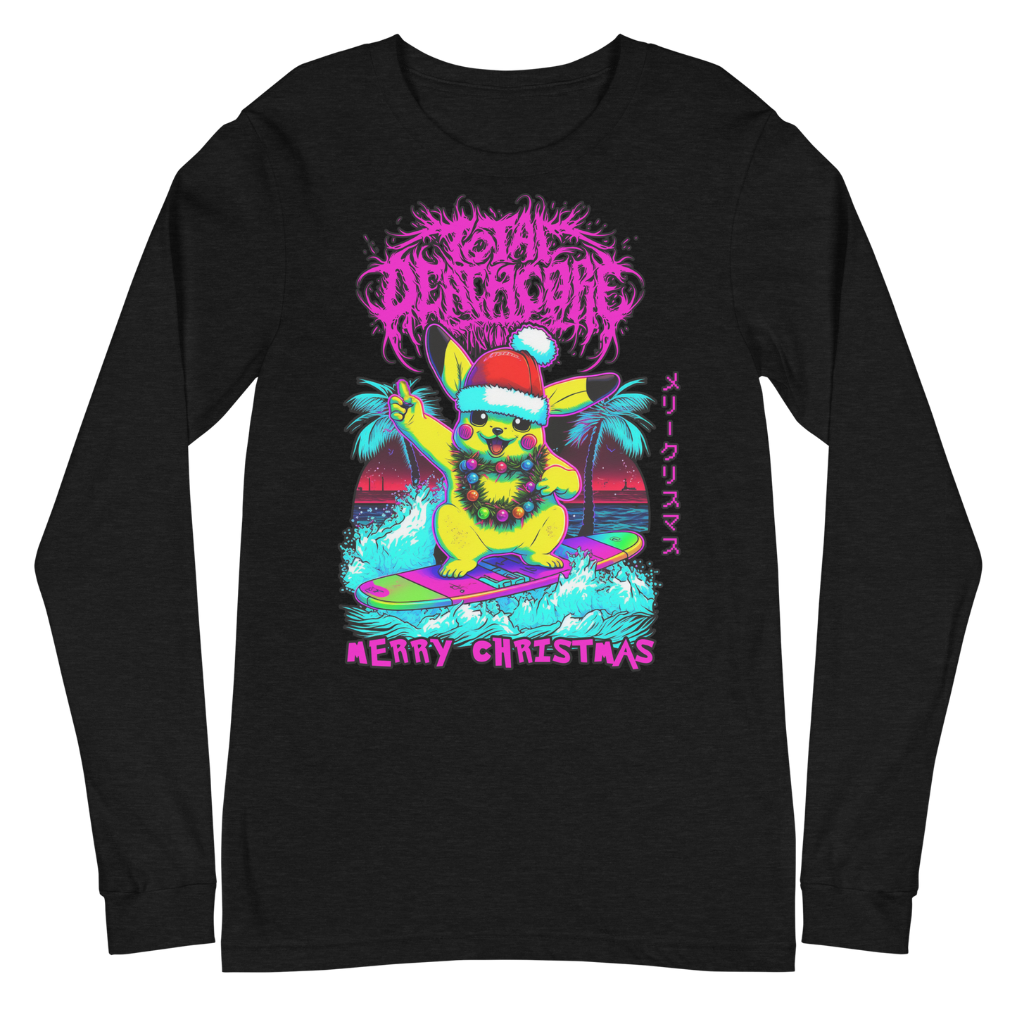 Total Deathcore "Surfs Up Xmas" - Unisex Long Sleeve Tee