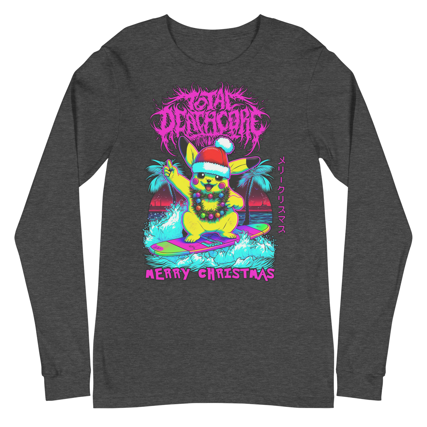 Total Deathcore "Surfs Up Xmas" - Unisex Long Sleeve Tee