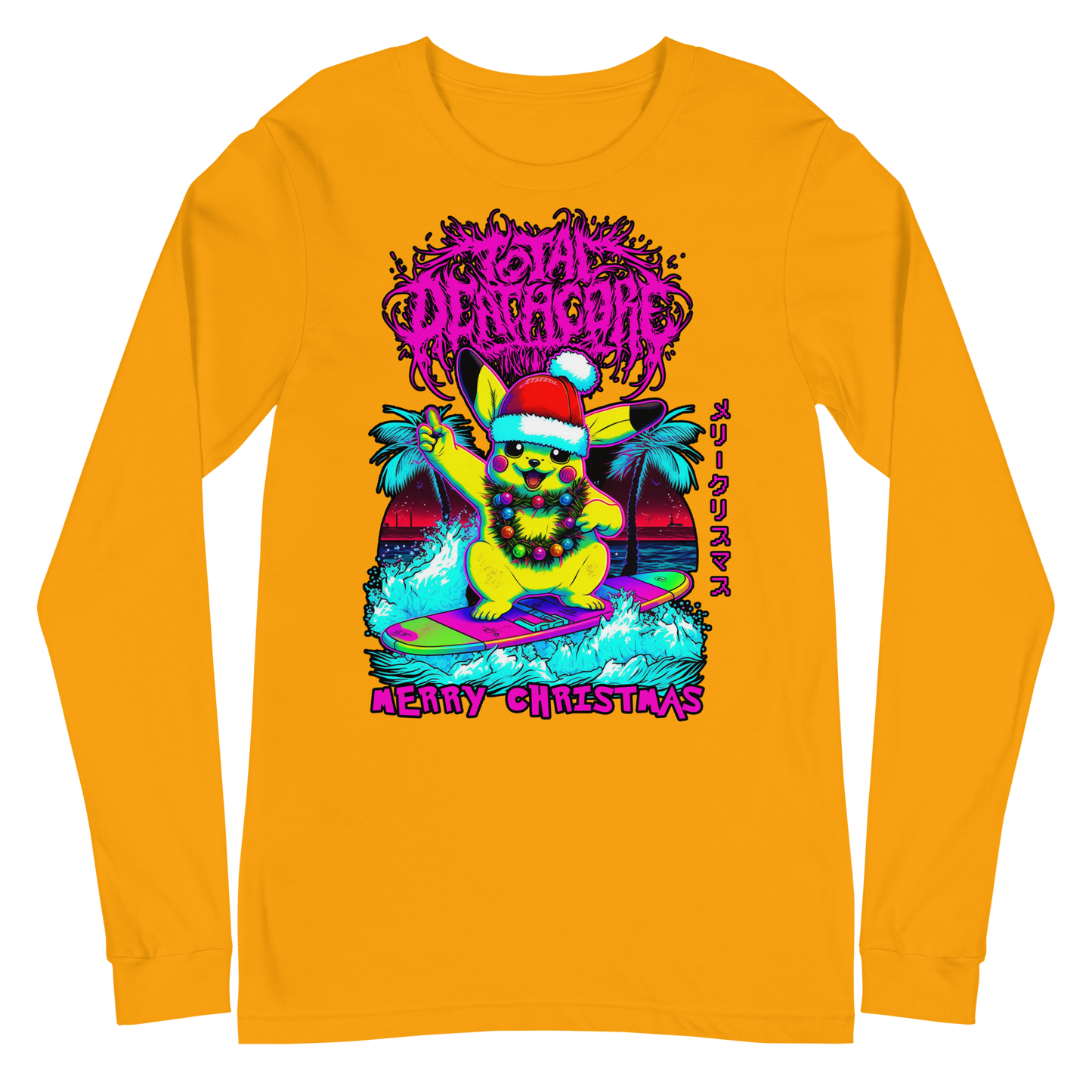 Total Deathcore "Surfs Up Xmas" - Unisex Long Sleeve Tee