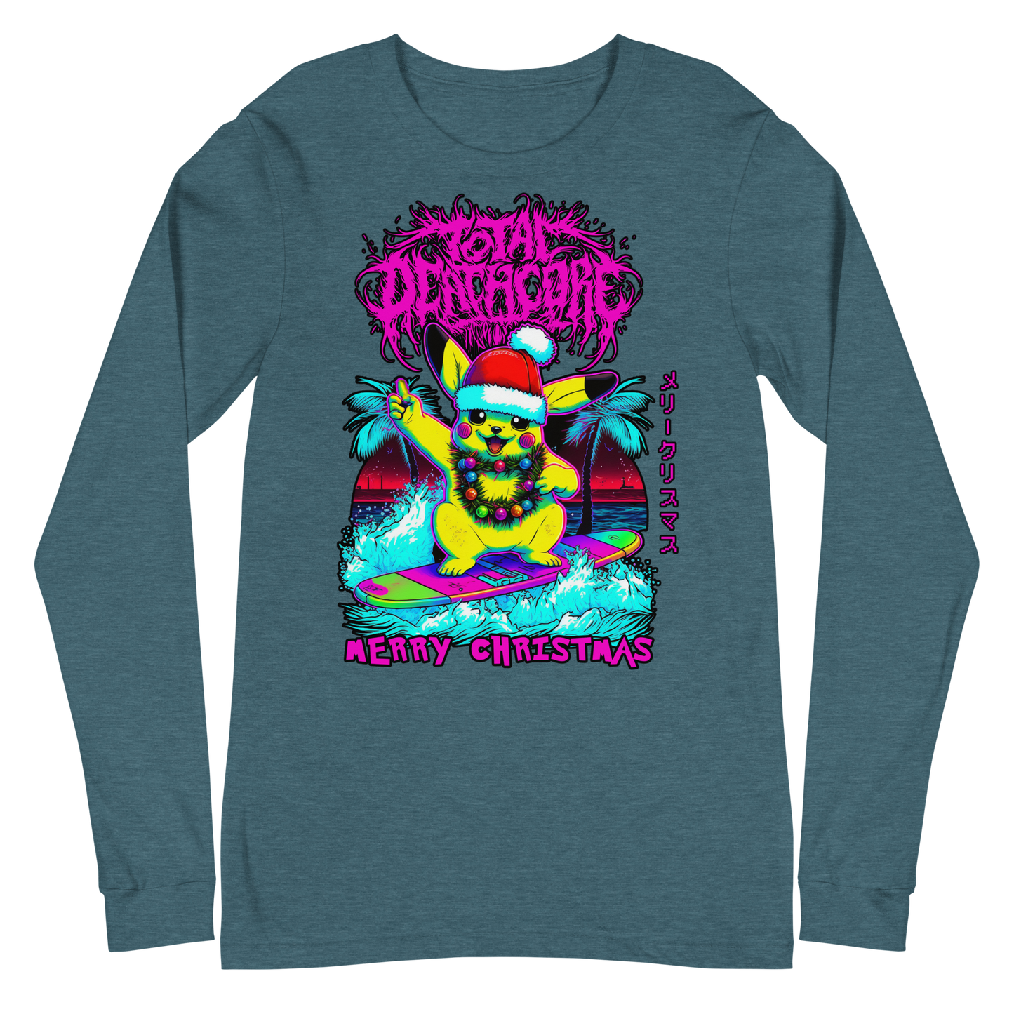 Total Deathcore "Surfs Up Xmas" - Unisex Long Sleeve Tee