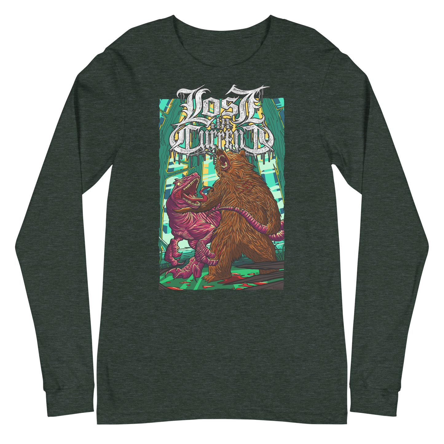 Lost In The Current "Raptor Vs Bear" - Unisex Long Sleeve Tee