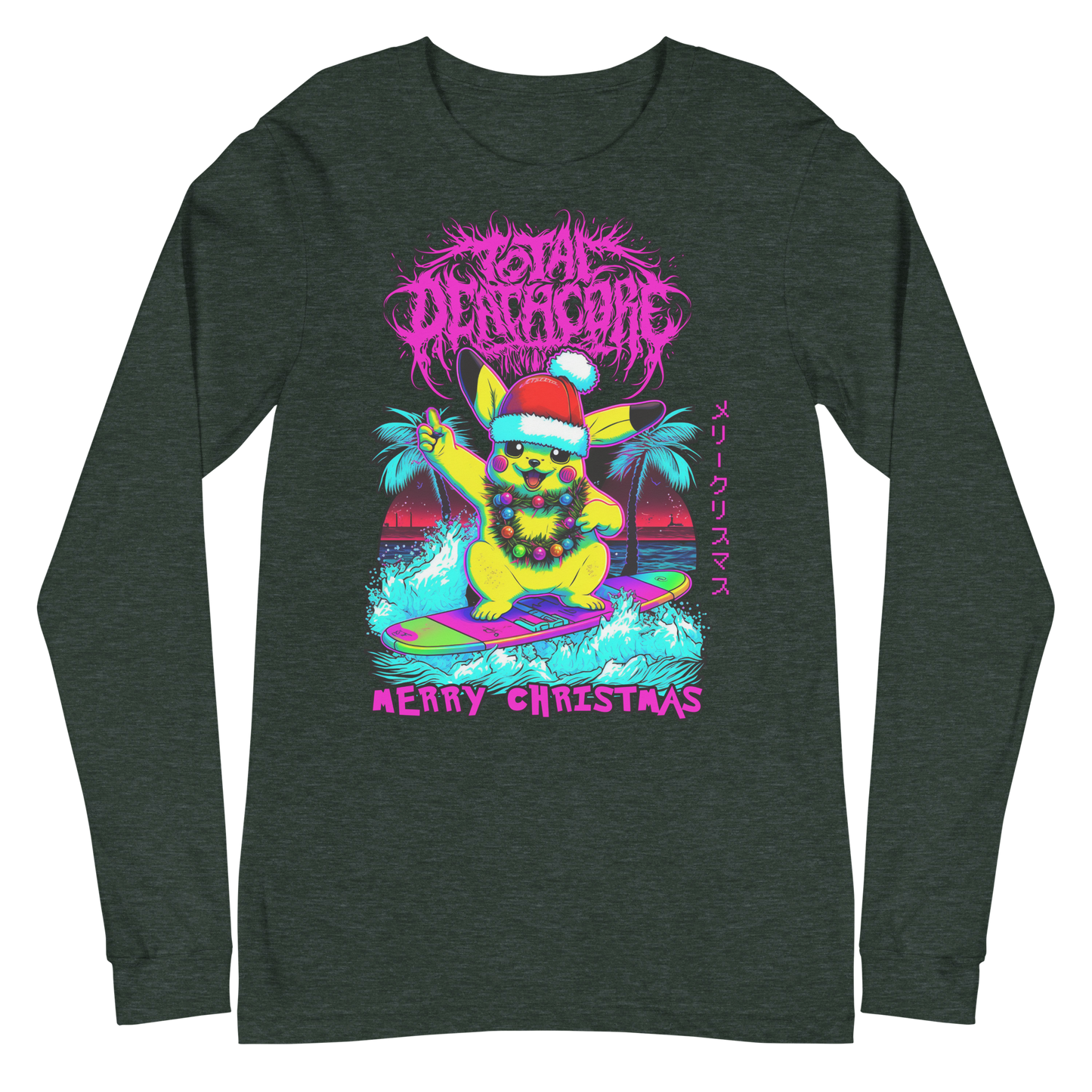 Total Deathcore "Surfs Up Xmas" - Unisex Long Sleeve Tee