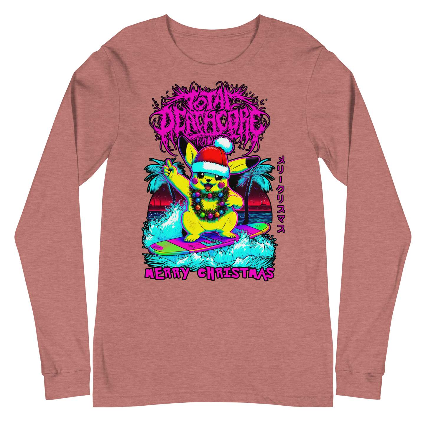 Total Deathcore "Surfs Up Xmas" - Unisex Long Sleeve Tee