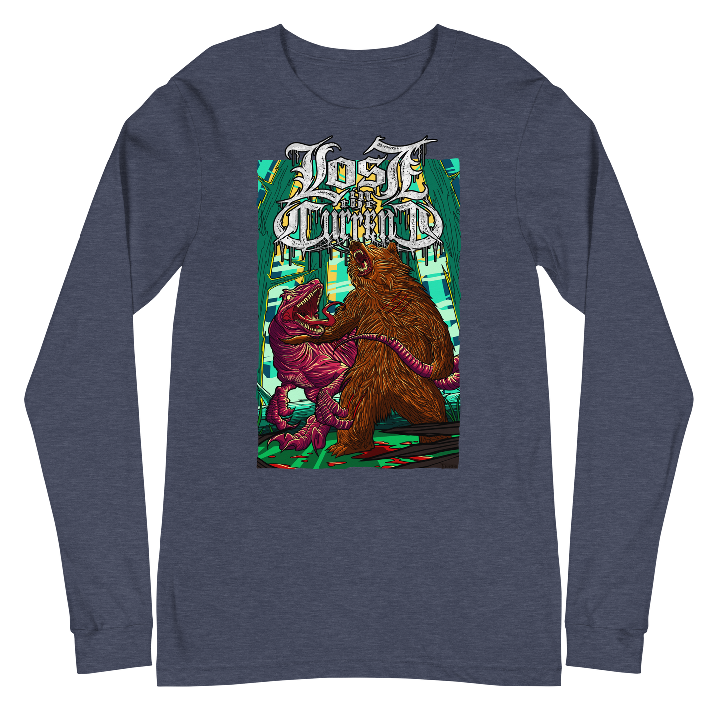 Lost In The Current "Raptor Vs Bear" - Unisex Long Sleeve Tee