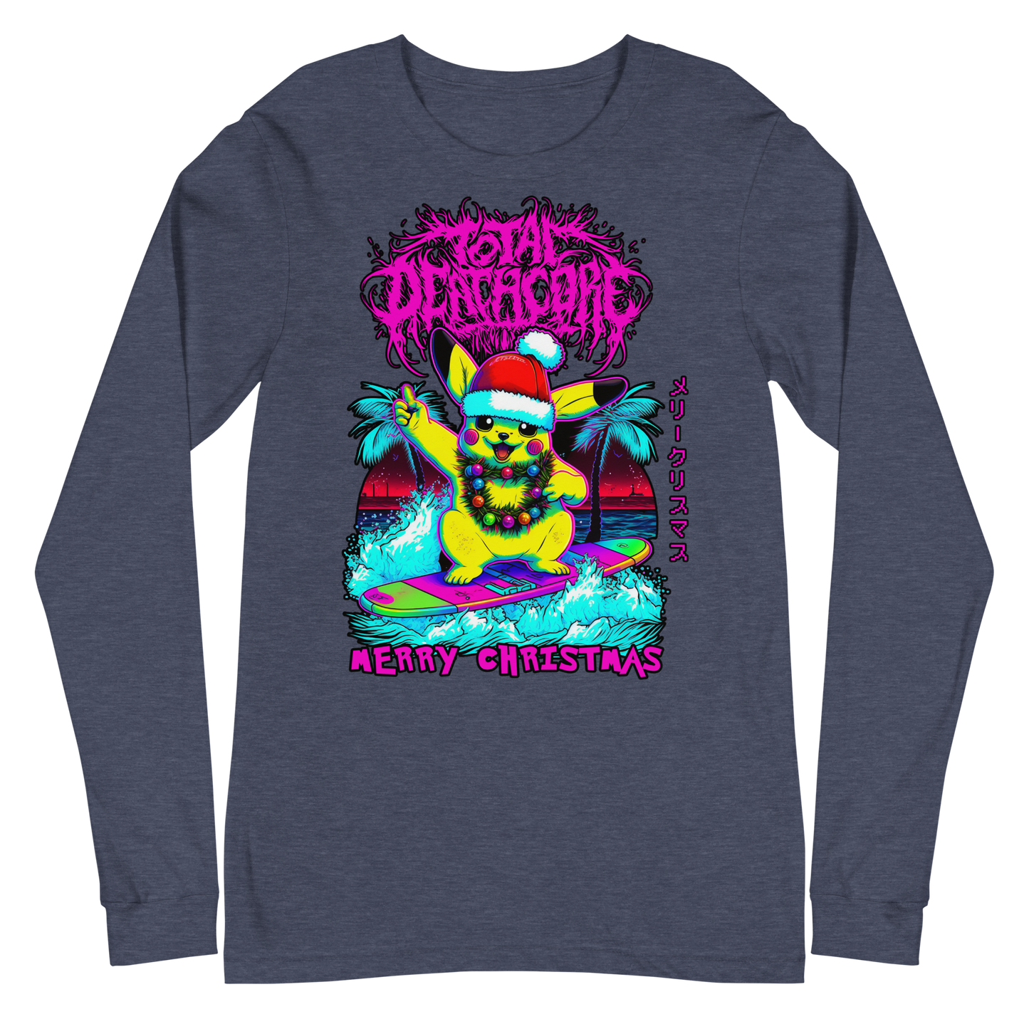 Total Deathcore "Surfs Up Xmas" - Unisex Long Sleeve Tee