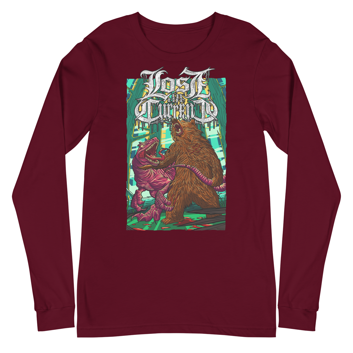 Lost In The Current "Raptor Vs Bear" - Unisex Long Sleeve Tee