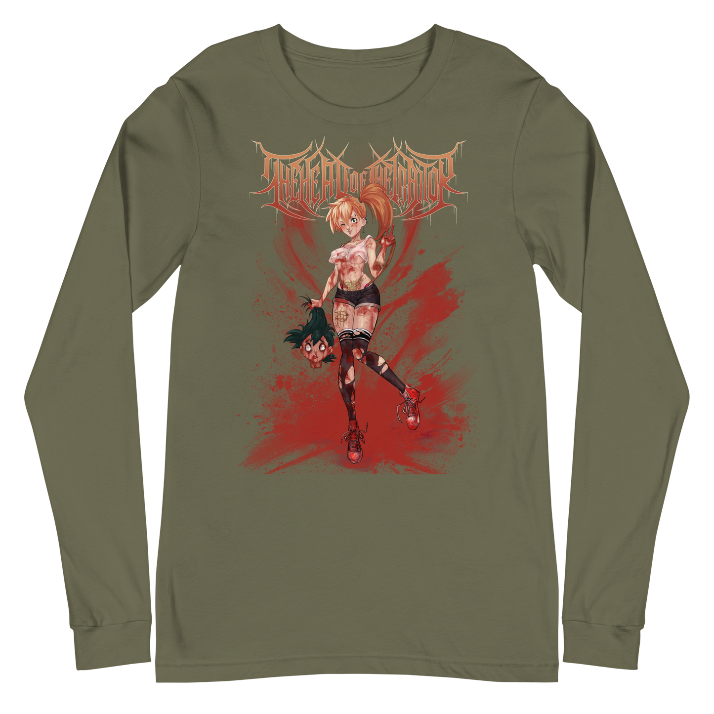 The Head of The Traitor "Bloody Mist" - Unisex Long Sleeve Tee