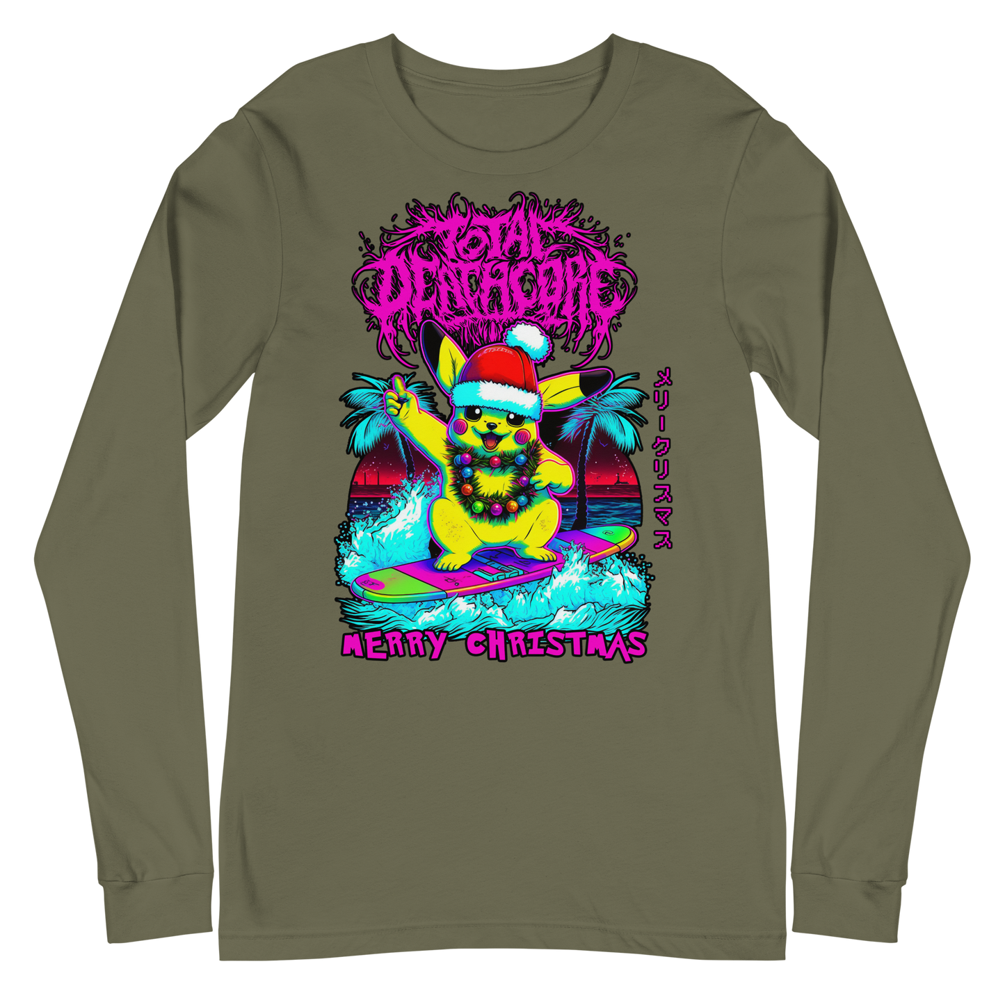 Total Deathcore "Surfs Up Xmas" - Unisex Long Sleeve Tee