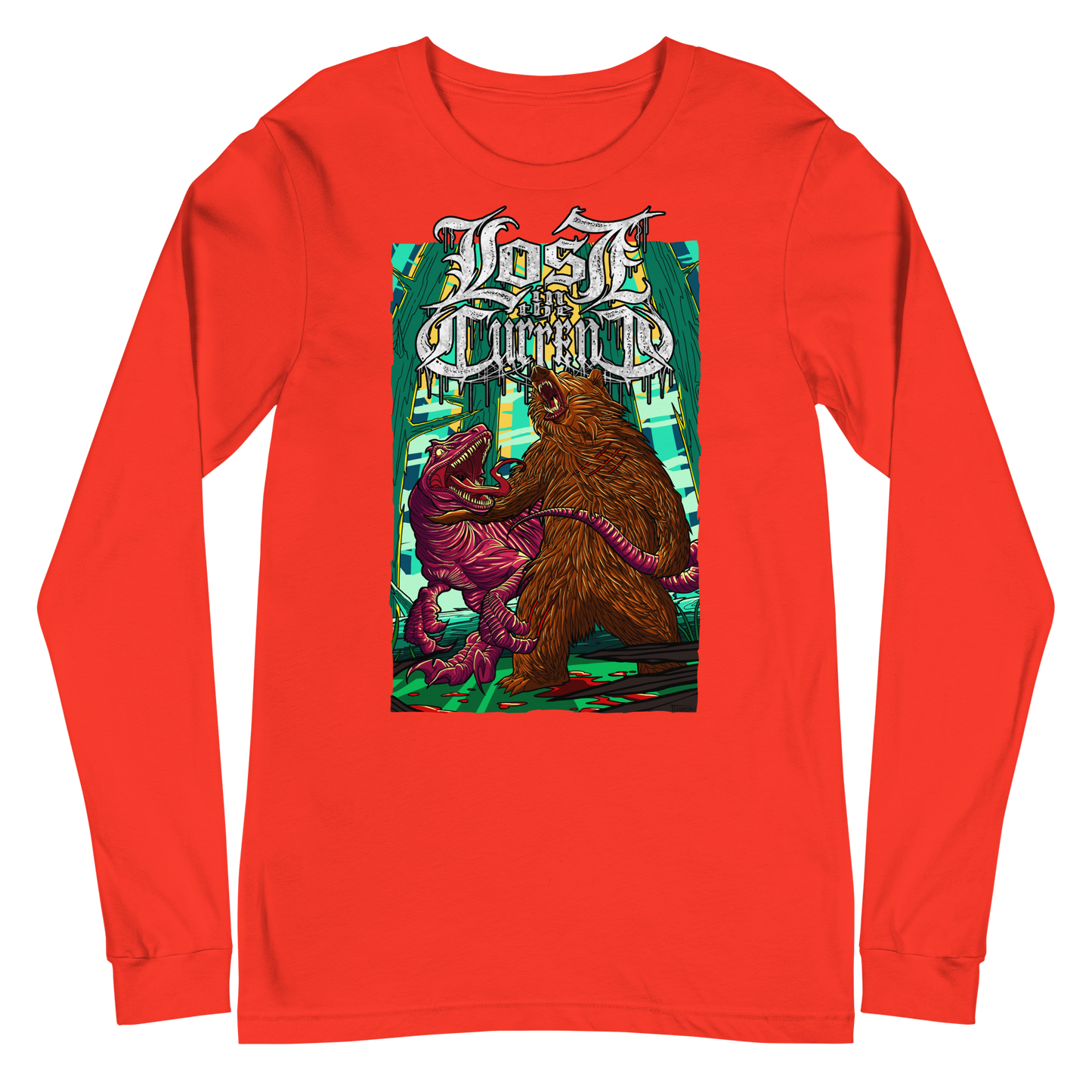 Lost In The Current "Raptor Vs Bear" - Unisex Long Sleeve Tee