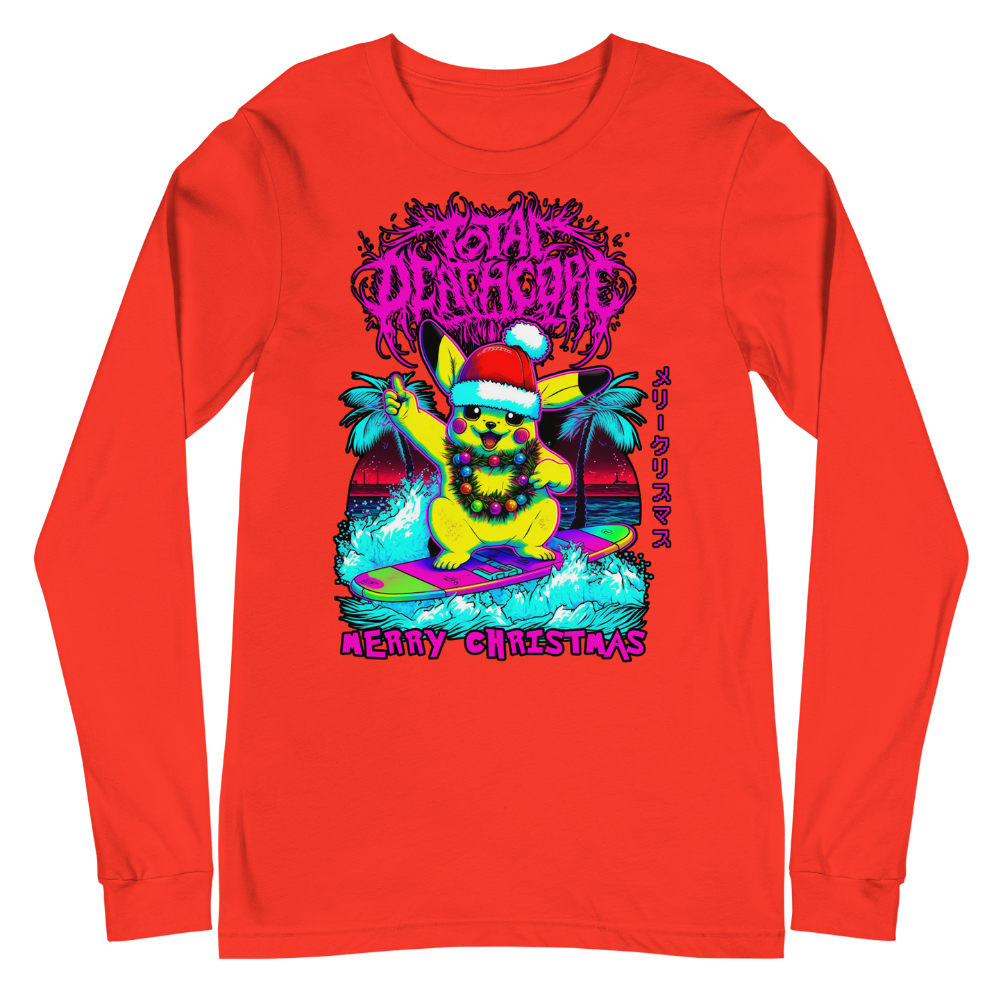 Total Deathcore "Surfs Up Xmas" - Unisex Long Sleeve Tee