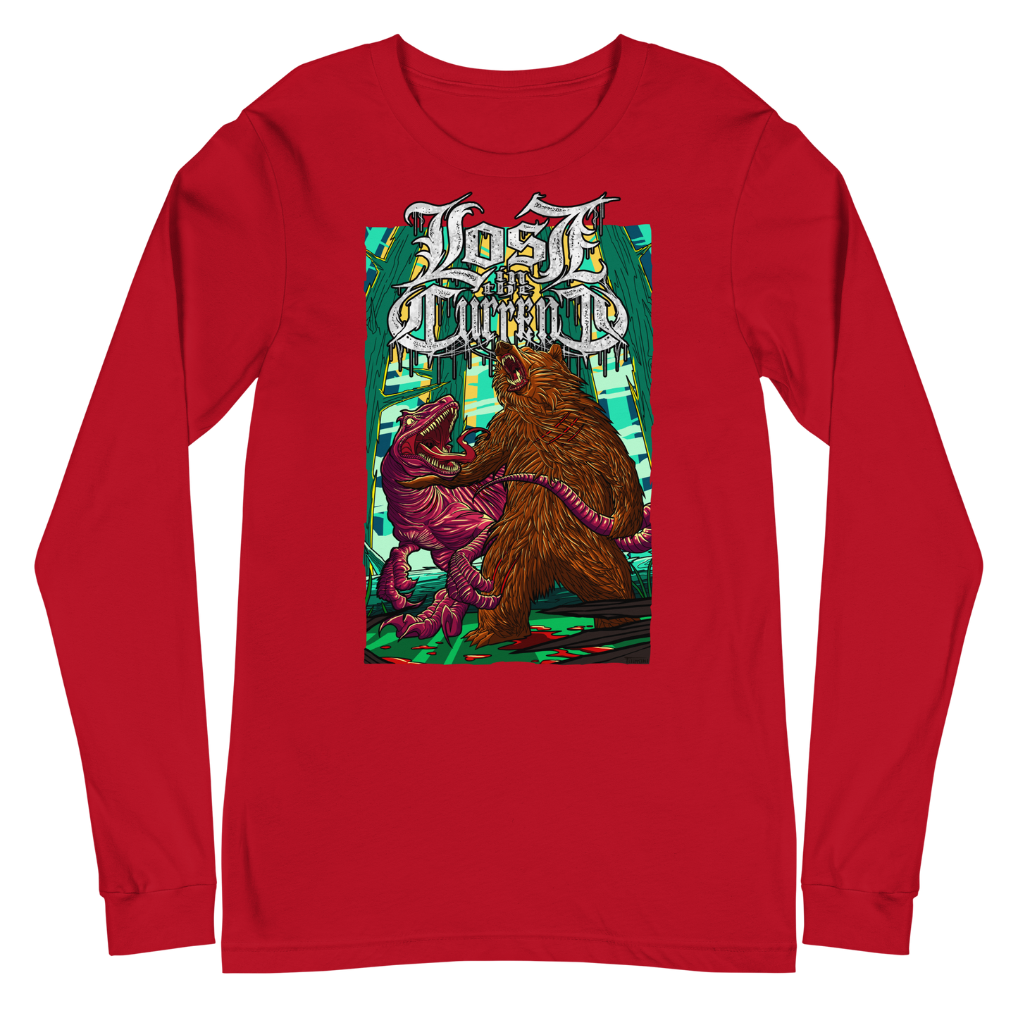 Lost In The Current "Raptor Vs Bear" - Unisex Long Sleeve Tee