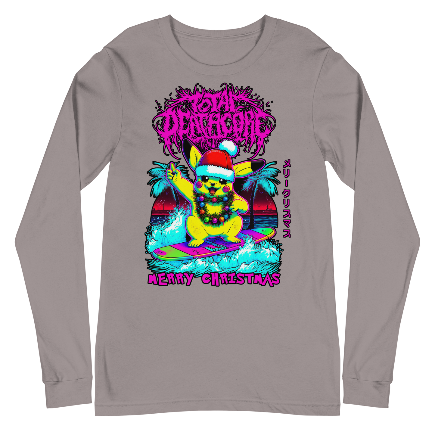 Total Deathcore "Surfs Up Xmas" - Unisex Long Sleeve Tee