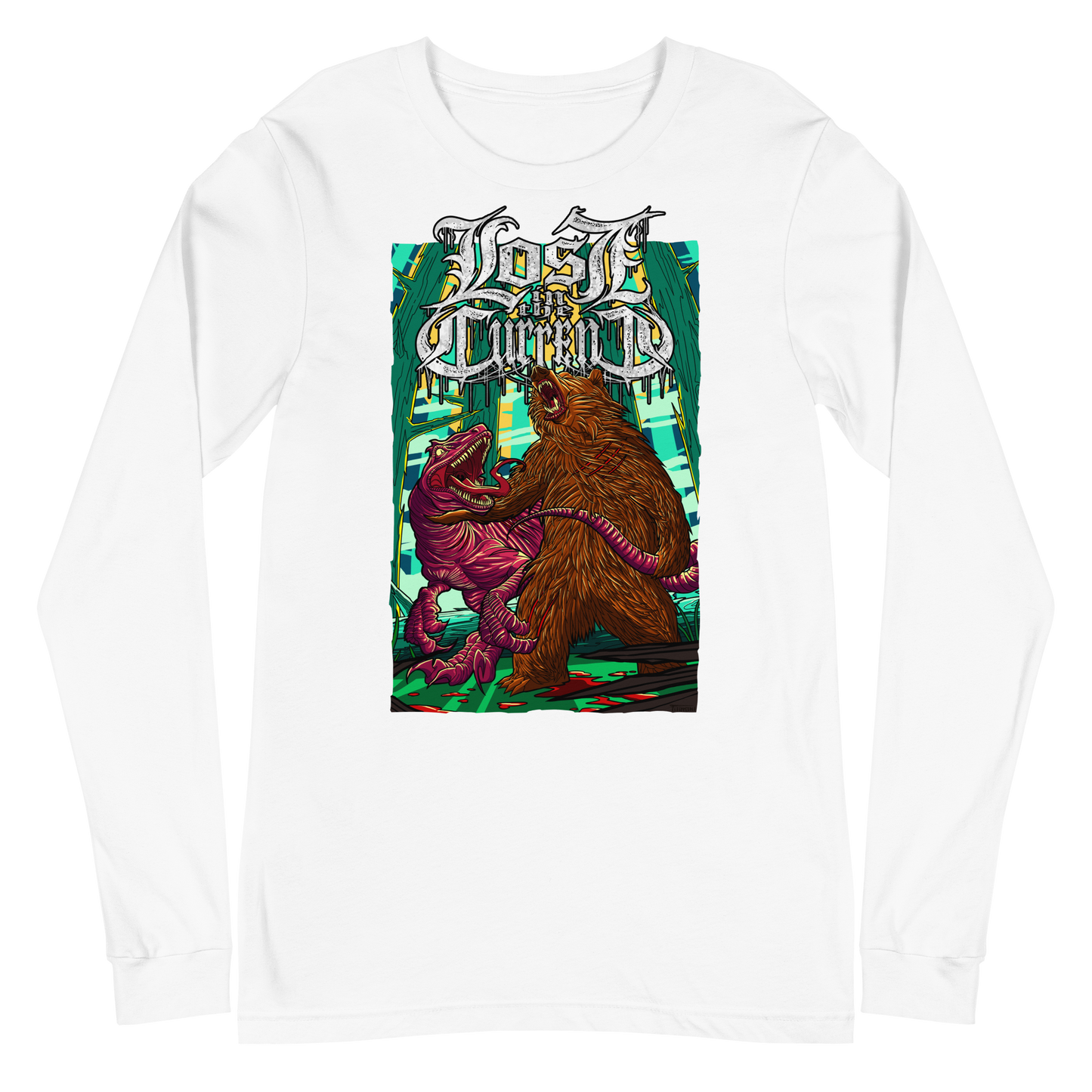 Lost In The Current "Raptor Vs Bear" - Unisex Long Sleeve Tee