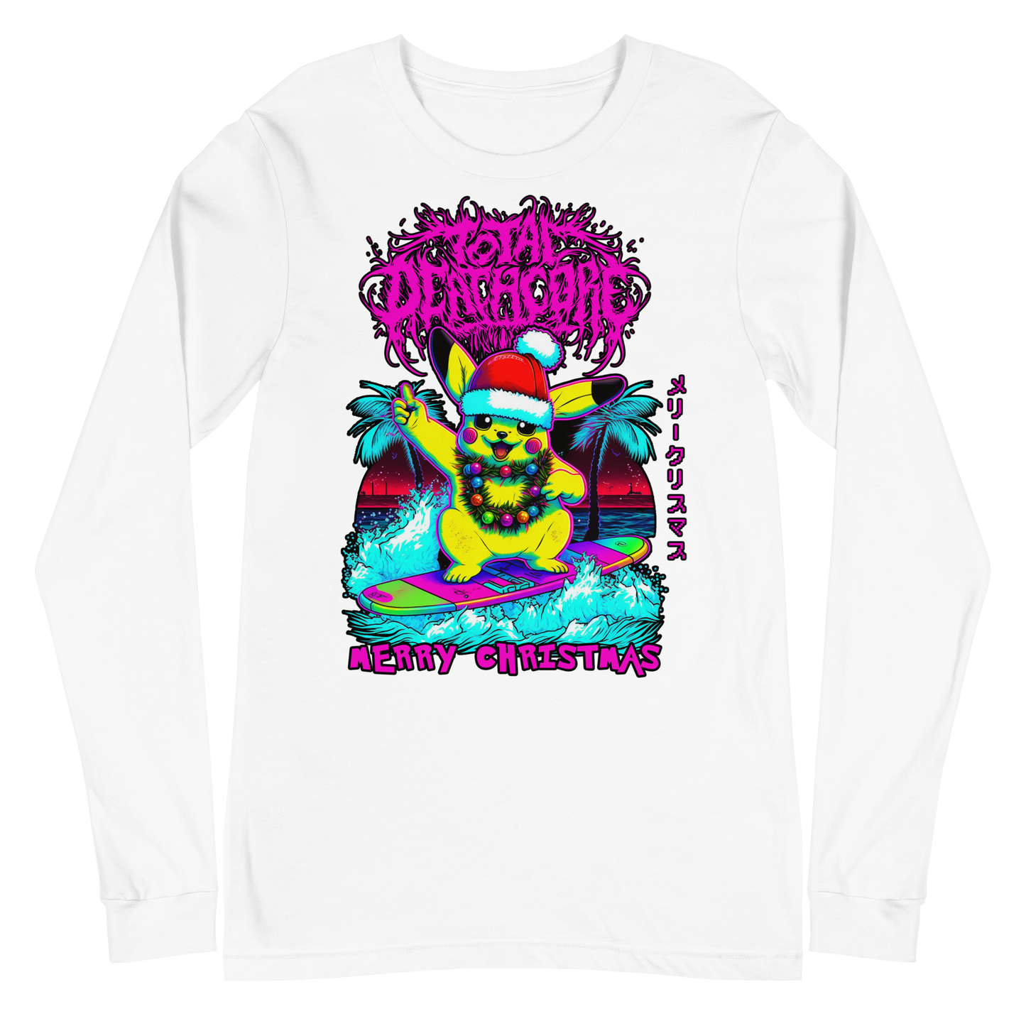 Total Deathcore "Surfs Up Xmas" - Unisex Long Sleeve Tee